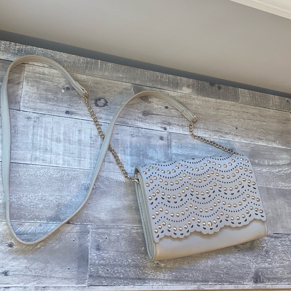 Spiked clutch / crossbody bag
